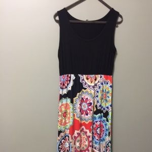 sleeveless maxi dress
